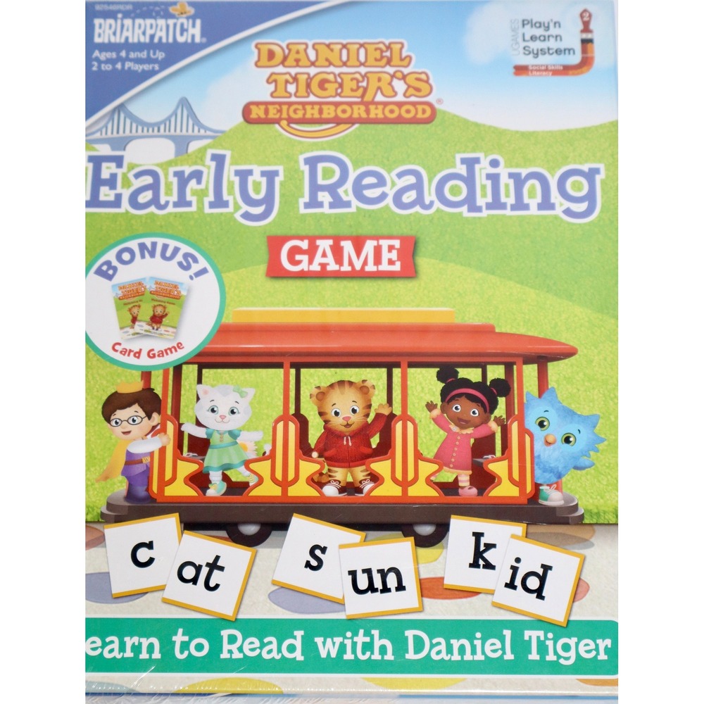 Daniel Tiger Neighborhood Early Reading Game Briarpatch PBS Kids New 92546RDR - Picture 8 of 8